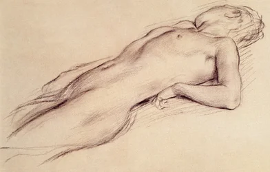 Femme nue étendue